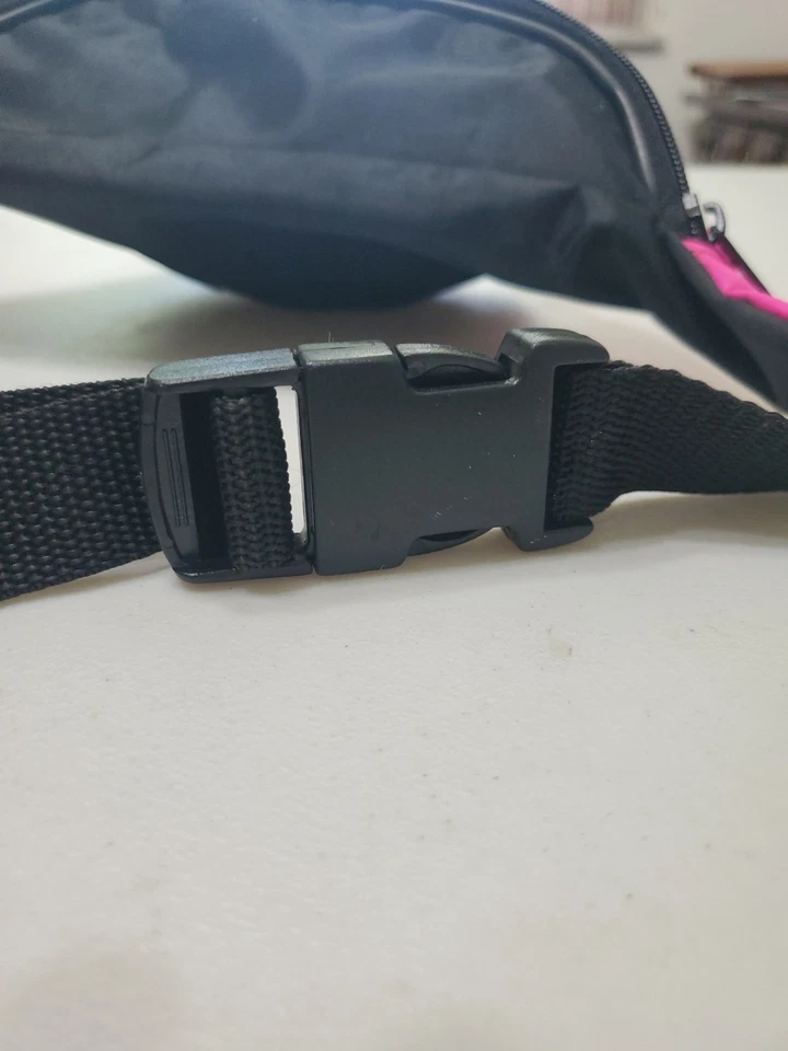 Riñonera Jeans LEE Vintage Años 90 Rosa Neón Cartera Ajustable Foto 3 de 4