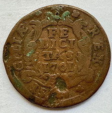 1701 Grano - Filippo V. Italian State Kingdom of Sicily