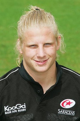 David Seymour pictured at the Saracens squad photocall at Bramley- 2004 Photo
