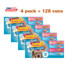 4 Pack, Friskies® Fish-A-Licious Adult Cat Wet Food -Variety Pack, 32 CT, 176 Oz 1.69 per gallon