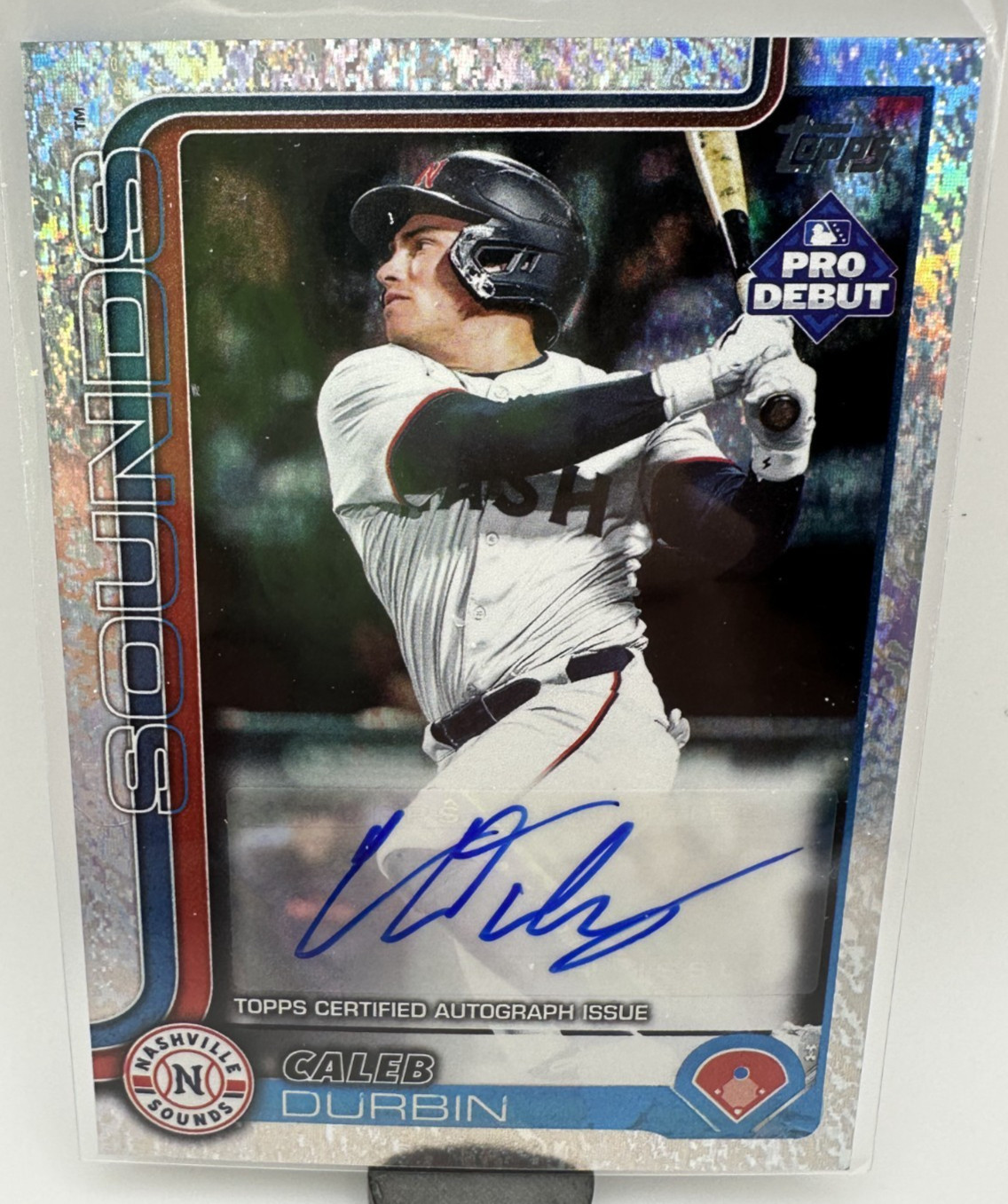 2025 Topps Pro Debut CALEB DURBIN auto Sparkle Foil /175 Red Sox Brewers