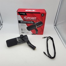 HyperX FlipCast Streaming XLR USB Dynamic Microphone for PC Mac PS5 Black