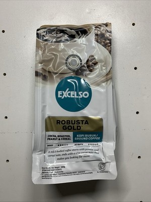 EXCELSO Indonesia Coffee Arabica Gold 200g Whole Beans or Ground Coffee