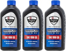 Exmark 135-2566 Engine Oil 10W-30 Full Synthetic Quart Bottle 3 Pack
