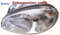 Abakus 222-1104R-LDEMN Hauptscheinwerfer Rechts Scheinwerfer FüR Daewoo