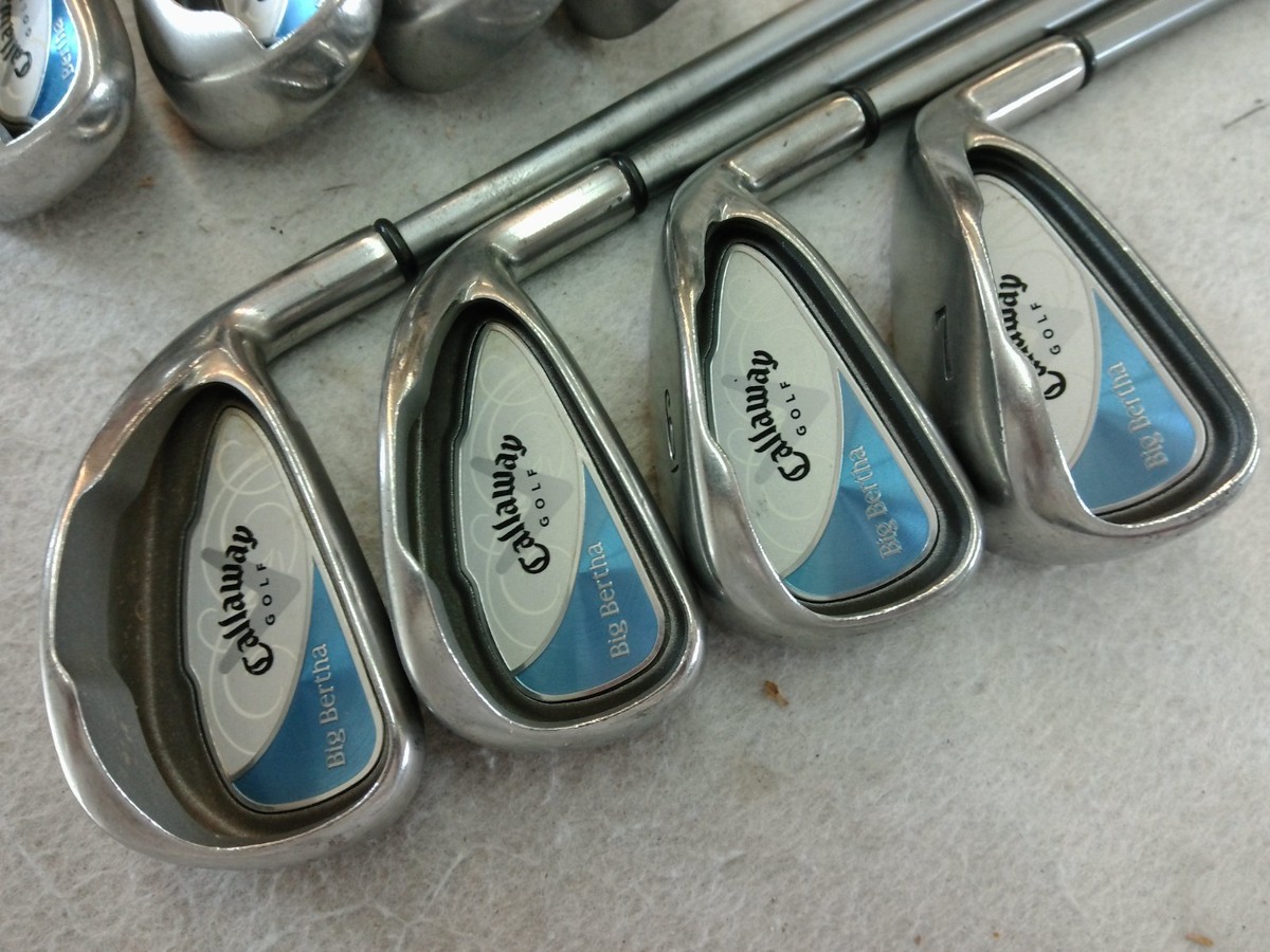 NICE WOMENS CALLAWAY BIG BERTHA 4-SW IRON SET CALLAWAY LADY