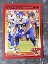 2024 Panini Score Rookie RC 331 Kingsley Suamataia Kansas City Chiefs