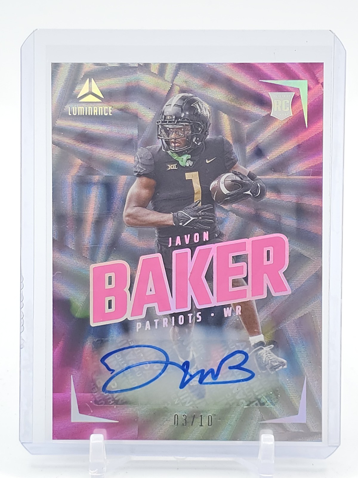 Javon Baker Panini Luminance #134 Autograph-Vivid