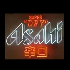 Super Dry Taste Asahi Neon Beer Sign Wall Bar Restaurant Gift Visual Decor