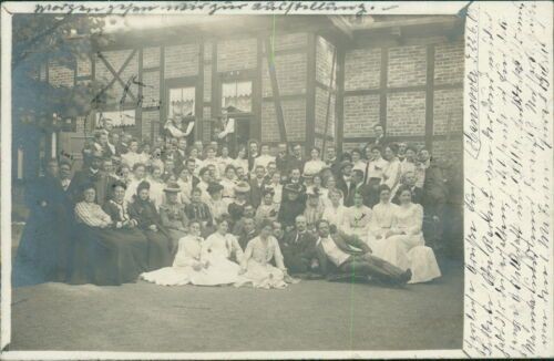 Ansichtskarte Hannover 1903 Personengruppe  (Nr.9066)