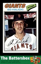 1977 Topps #343 Ed Halicki NM/NM+ X3742323