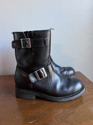 Harley-Davidson Women's Size 7.5 Black Motorcycle Boots D84721