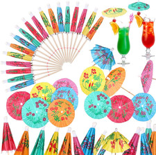 288 Pieces Cocktail Umbrella for Drink Assorted Paper 4 Inch Umbrella Toot