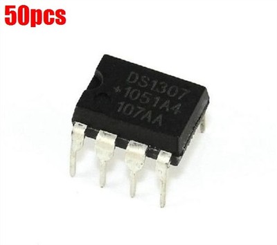 50Pcs Real-Time Clock DIP8 DS1307 DS1307N Rtc Serial 512K I2C New Ic ii