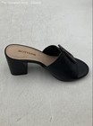 Bottero Womens Black Leather Open Toe Slip On Block Slide Heels Size 6 — photo 4