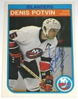 DENIS POTVIN SIGNED 1982-1983 O-PEE-CHEE NEW YORK ISLANDERS CARD AUTOGRAPH AUTO!