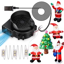 Inflatable Fan Replacement, 1.0A Air Fan Blower with 1.25A Adapter and 3 LEDs Bu