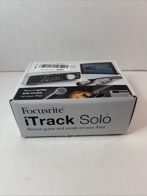 Focusrite iTrack Solo Lightning & USB Compatible Audio Interface 3 Port 
