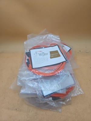LOT OF 20 COMPULINK CORNING 139055 62.5/125 ST-ST DUPLEX-2M INSERTION LOSS