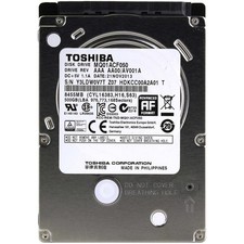HARD DISK 500GB TOSHIBA SATA 2,5" MQ01ACF050 INTERNO NOTEBOOK LAPTOP PC DISCO