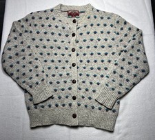 VTG 90s American Eagle Cardigan Sweater Wool Blend Size Medium USA Made