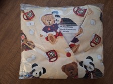 Girls Bears  Coca Flannel Pajamas Size Small  4-6  NOT FIRE RETARDANT
