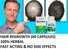 FAST HAIR GROWTH SUPPLEMENT FASTER LONGER THICKER FULLER HAIR UNISEX 60 CAPS 