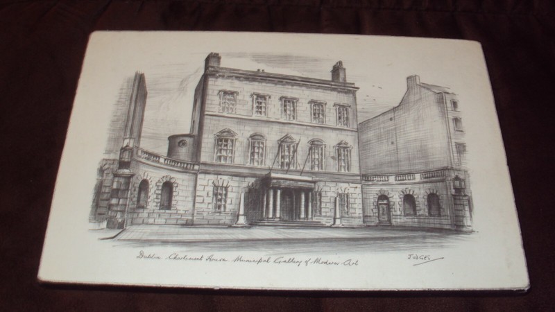 Dublin Charlemont House Municipal Gallery of Modern Art Wood Plaque Print
