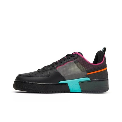 Nike Air Force 1 React 'Black Pink Prime' Low-Top Board Shoes DH7615-001-