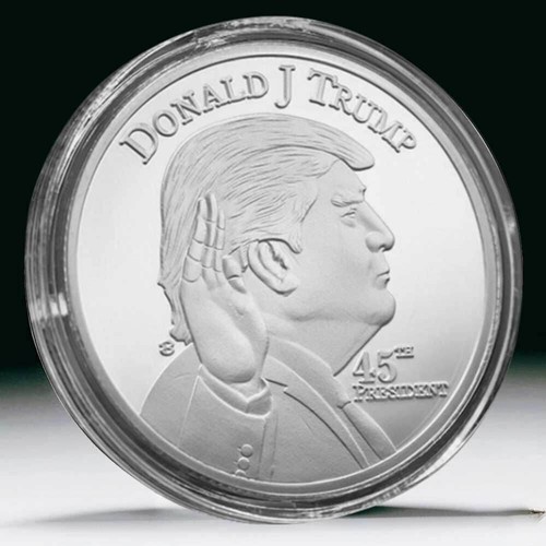 2025 1oz Silver Coin 9999 Fineness Bullion Uncirculated President Trump Collect - Picture 7 of 9