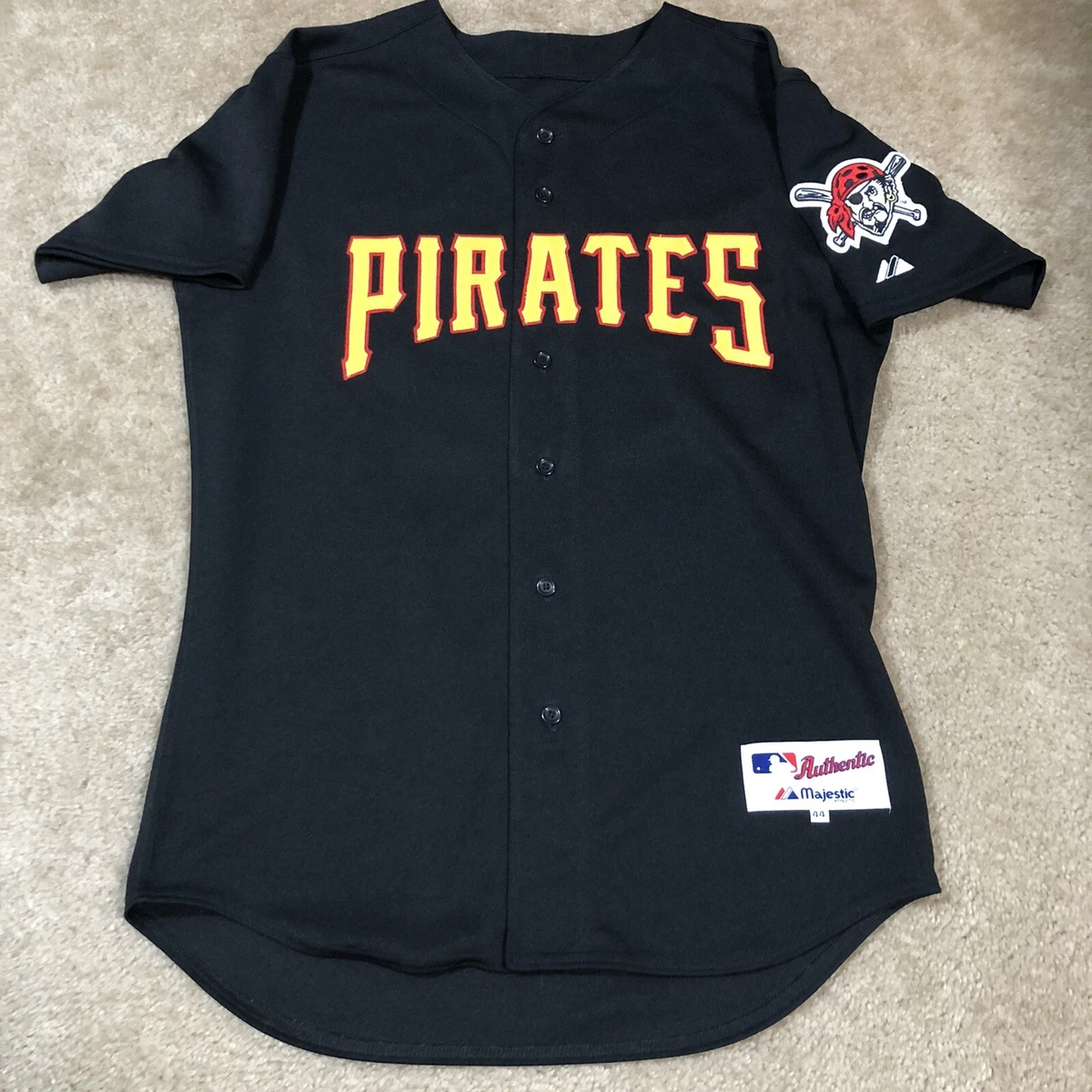 Majestic Authentic Pittsburgh Pirates MLB Baseball Jersey Black