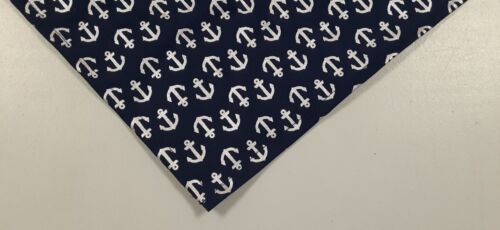 Buster Brown, pañuelo/bufanda para perro, corbata/deslizante, azul marino, náutico, anclajes, xS,S,M,L - Imagen 1 de 3