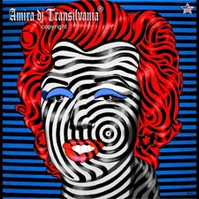 Celebrity Famous Well Known Artist Wall Art Pop Optical Painting Marilyn Monroe