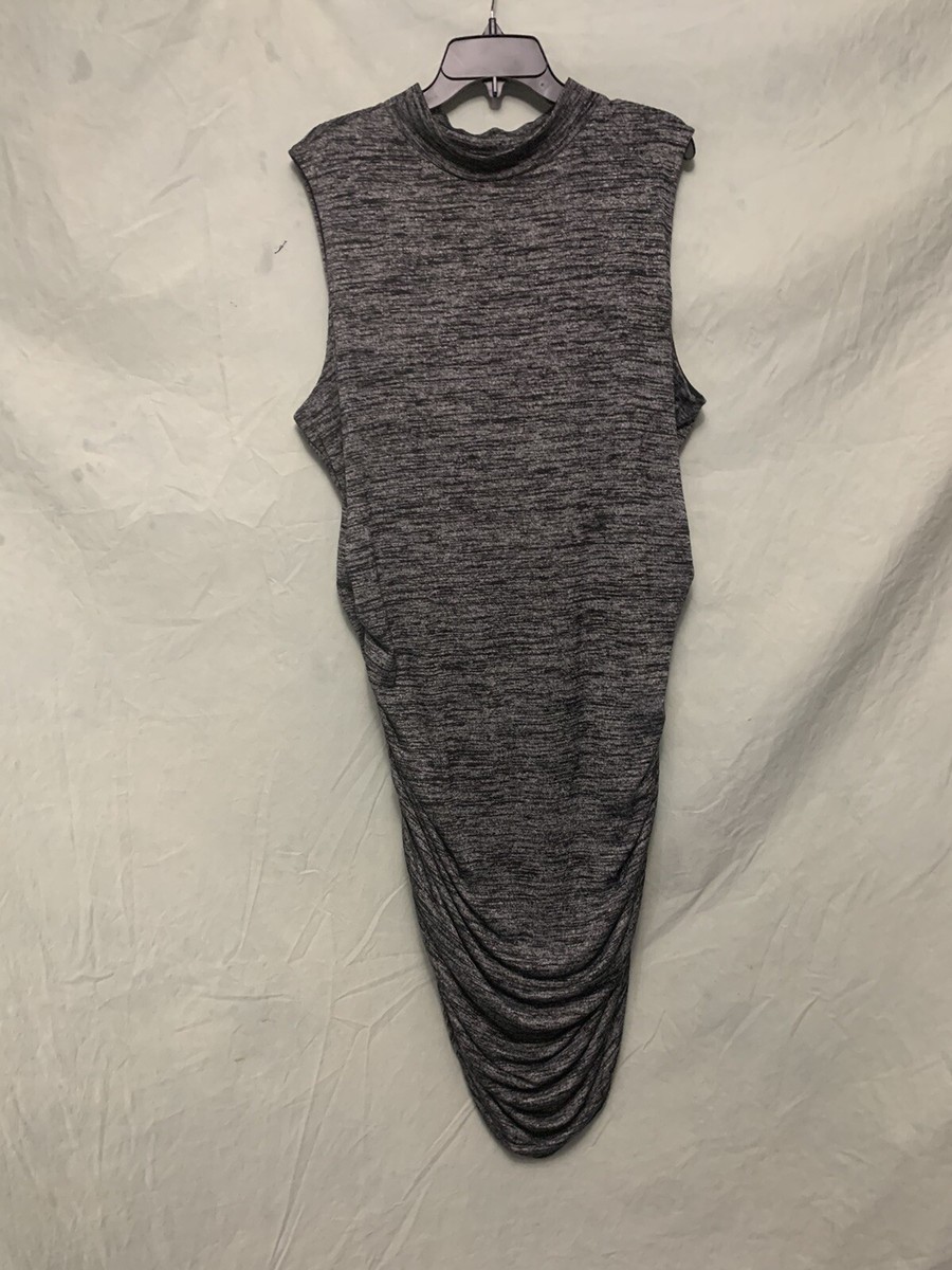 Boutique Women's 3x Sheath Drape Mermaid Dress Charcoal Wash Look Stunning  | eBay