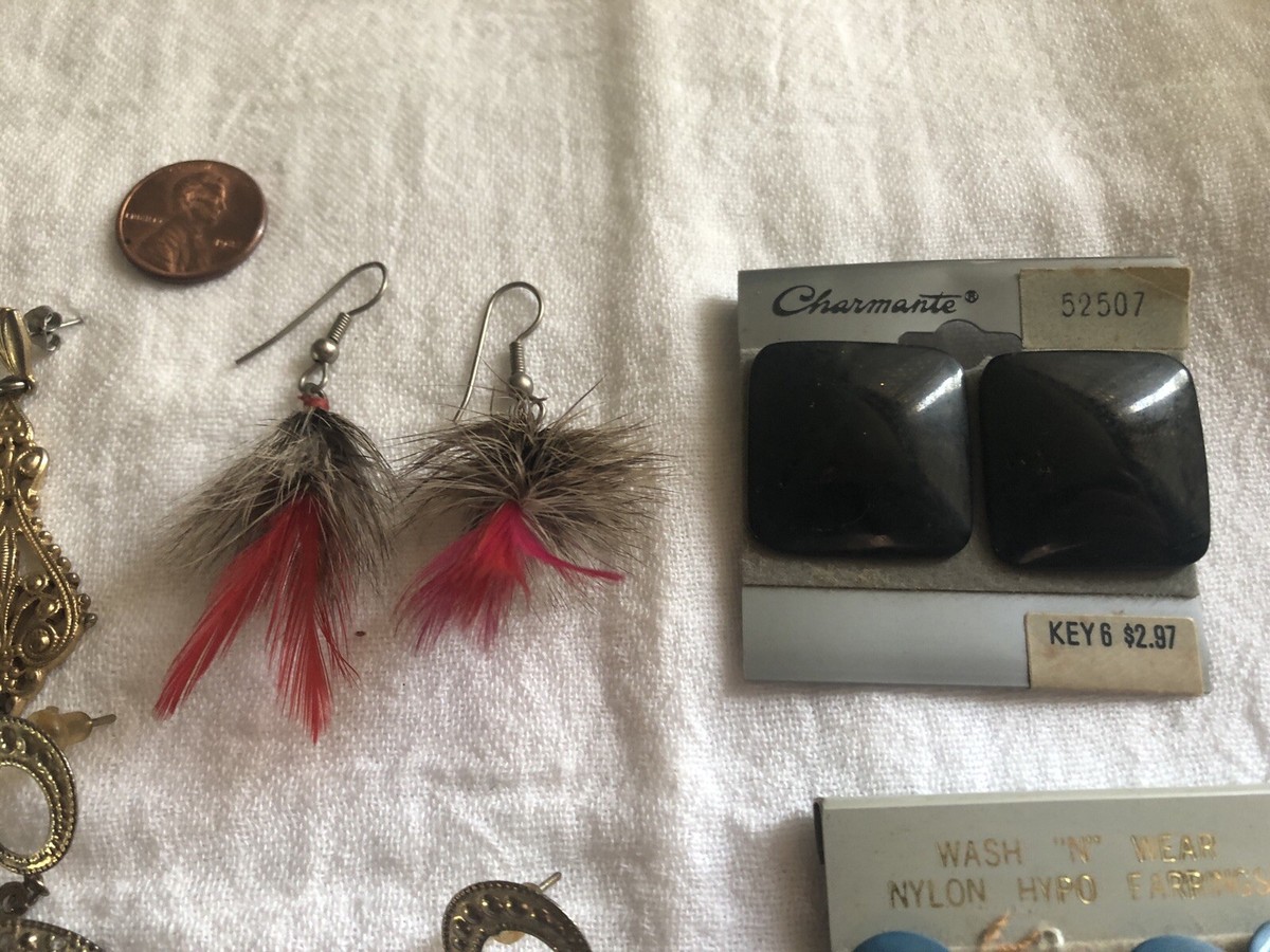 Vintage 80s Earrings Lot 7 Pairs | eBay