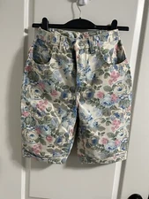 Vintage Gitano Express Floral High Waist Shorts 90s M