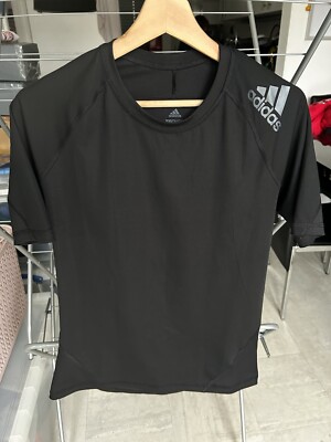 Mens Adidas Climacool Tech Fit Black Compression Top T Shirt