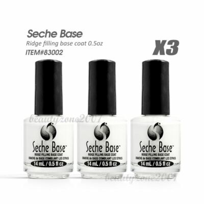 Seche Vite Ridge Filling Base Coat 0.5 fl oz x 3