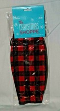 2 Red Plaid Contour Face Mask Red Buffalo Plaid Washable NWT
