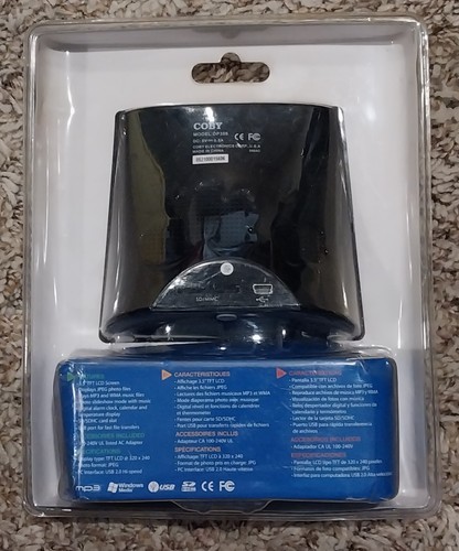 Coby DP-356 3.5" Digital Photo Album Alarm Clock Calendar Temp Display - Picture 2 of 3