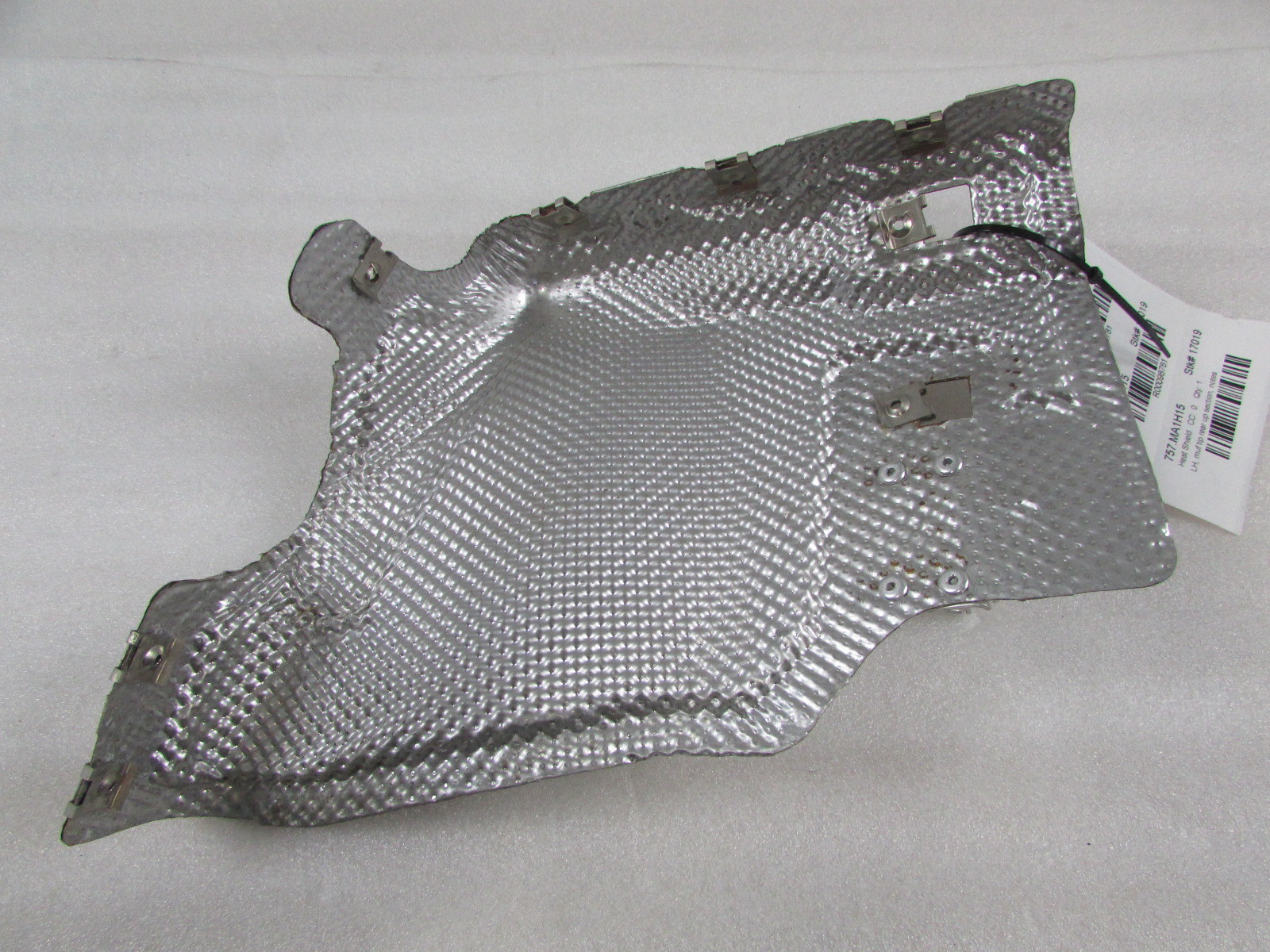 Lamborghini Huracan, LH Muffler Tip Rear Upper Heat Shield, Used, P/N 4T0825645D