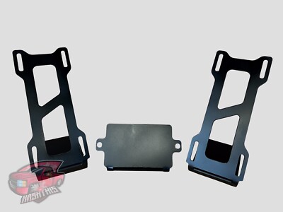 Viair Compressor & Airlift Manifold Mount Combo 45° Painted Air Ride Suspension