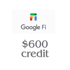 Google Fi Sim Card With $600 Credit in it