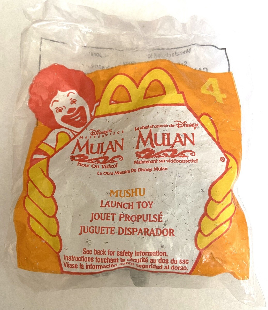 McDonalds Happy Meal Toy Disney's Mulan #4 Mushu 1998 Sealed