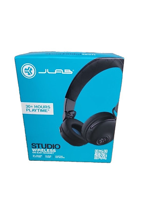 JLab Studio Bluetooth Wireless On-Ear Headphones - Black