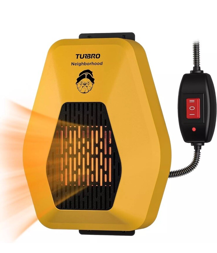TURBRO Neighborhood DH800A Dog House Heater 800W, Wall Mount 10ft Anti Bite Cord