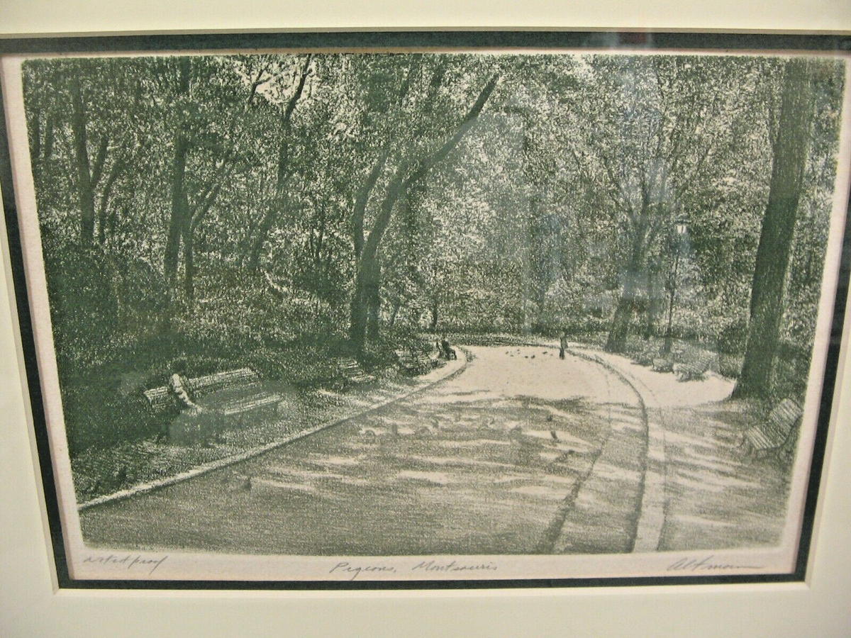 MATTED & FRAMED Harold Altman Lithograph Artist Proof 16 x 14 in