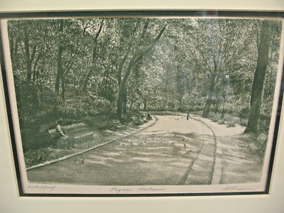 MATTED & FRAMED Harold Altman Lithograph Artist Proof 16 x 14 in