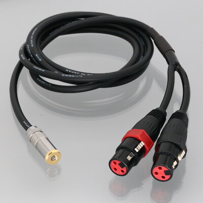 4.4mm Female to L+R XLR 3Pin Jack Headphone Audio Balanced Cable Canare L-4E6S