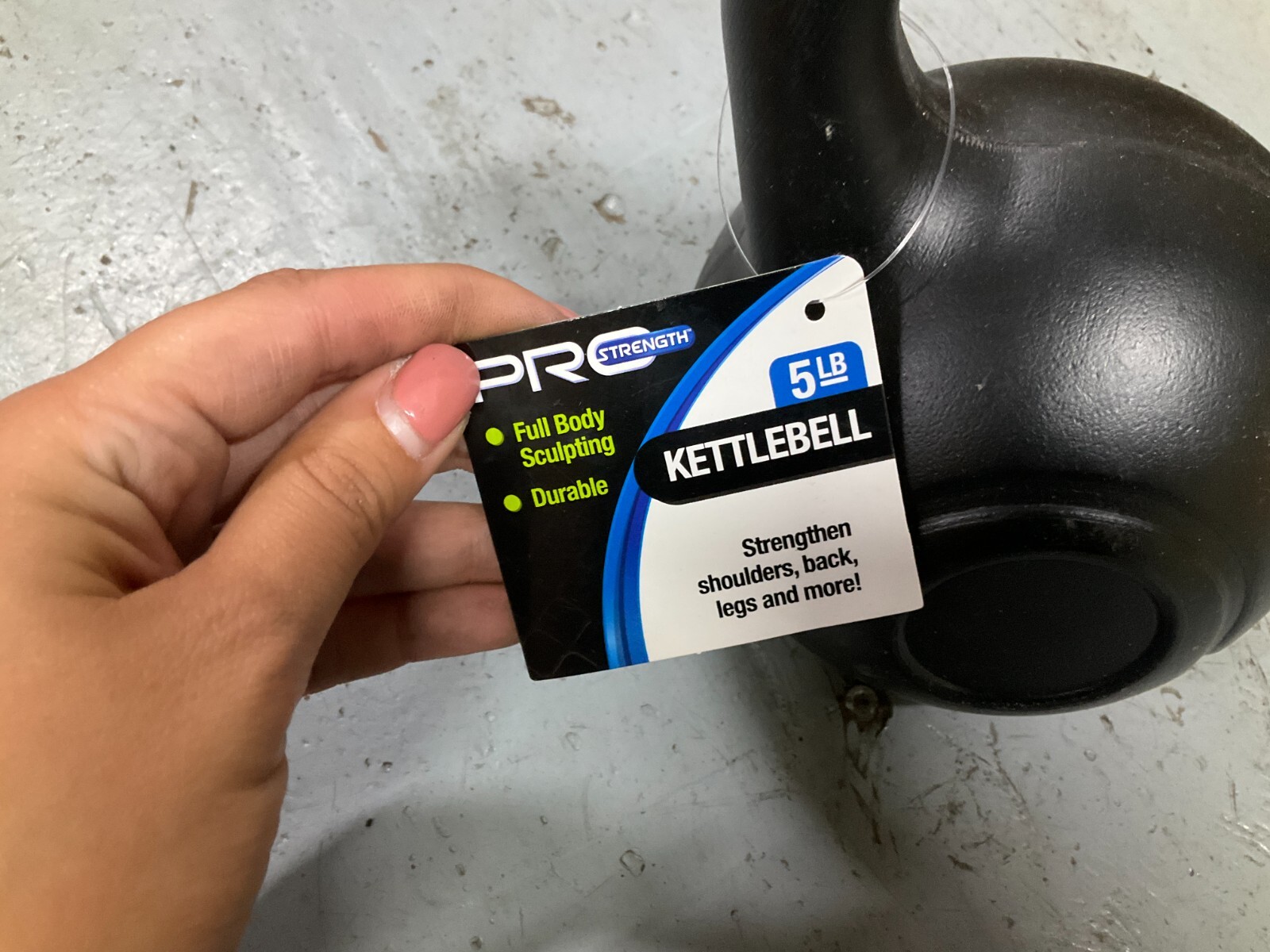 New 5 LB Kettlebell Pro Strength Weight Home Gym - 5 Pounds Total Weight